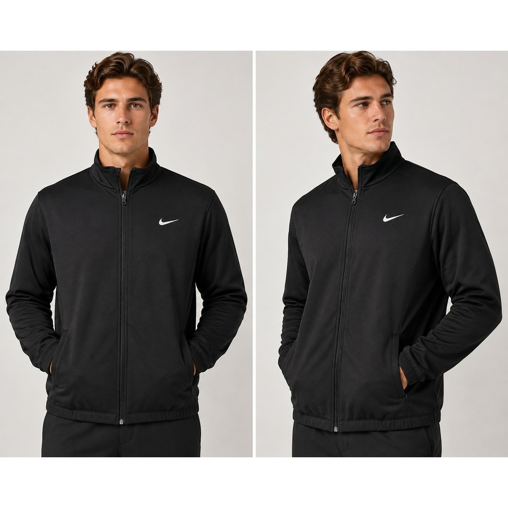 Nike Golf Therma-FIT Mens XL Full Zip Jacket Black Performance Fleece 56323